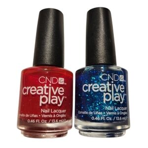 NEW! CND CREATIVE PLAY Nail Polish Set Of 2